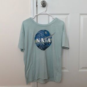 Light Blue NASA x Starry night Fifth Sun T- shirt